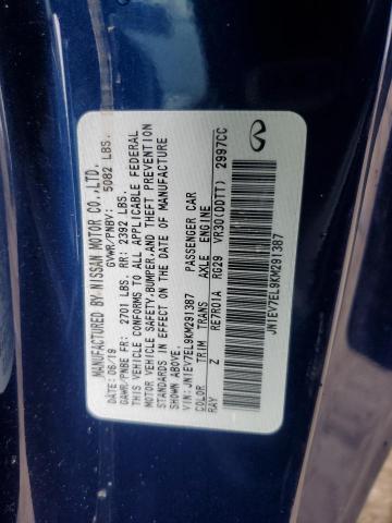 2019 INFINITI Q60 PURE - JN1EV7EL9KM291387