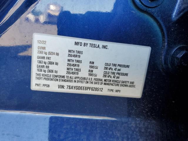 2023 TESLA MODEL Y - 7SAYGDEE8PF628512