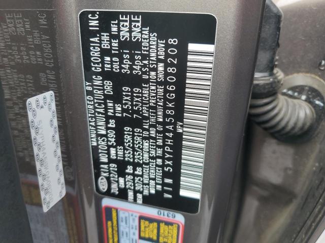 2019 KIA SORENTO EX - 5XYPH4A58KG608208