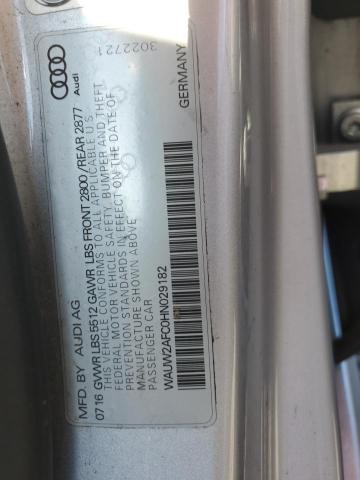 2017 AUDI A7 PREMIUM - WAUW2AFC0HN029182