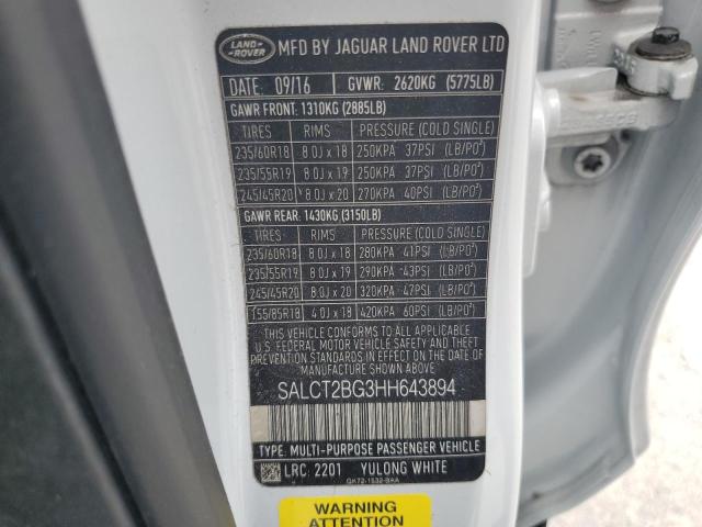 2017 LAND ROVER DISCOVERY SALCT2BG3HH643894