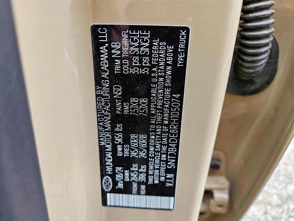 2024 HYUNDAI SANTA CRUZ - 5NTJB4DE8RH105074