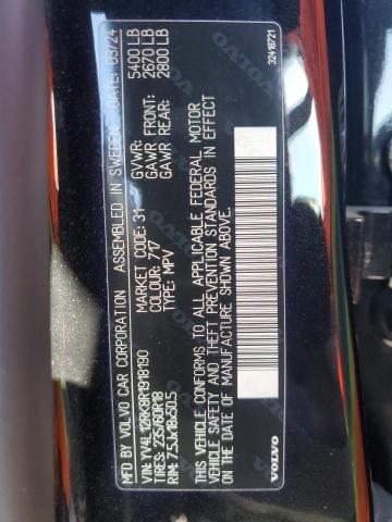 2024 VOLVO XC60 CORE YV4L12RK8R1918190