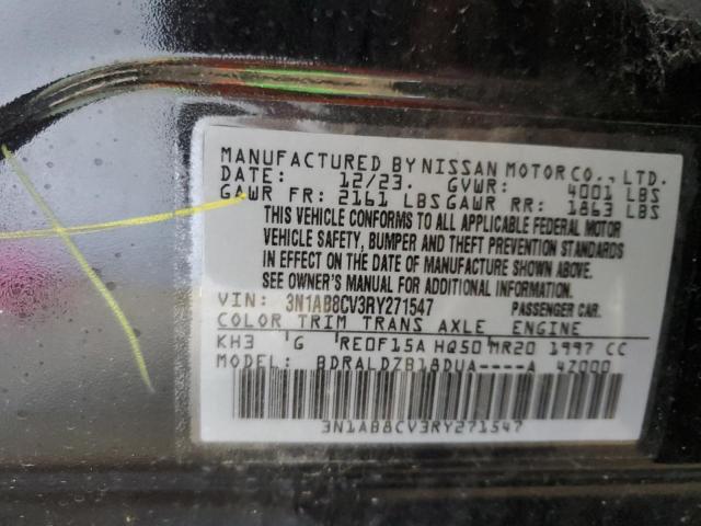 2024 NISSAN SENTRA SV 3N1AB8CV3RY271547