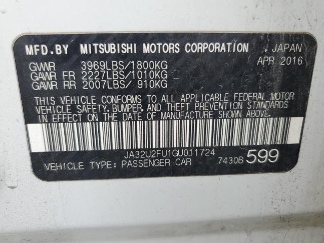 2016 MITSUBISHI LANCER ES JA32U2FU1GU011724
