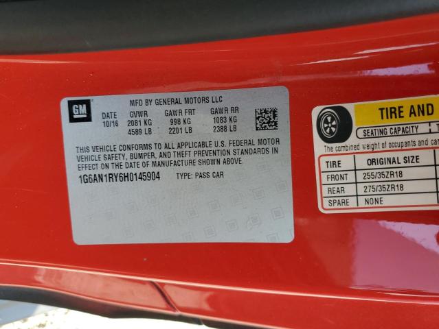 2017 CADILLAC ATS - 1G6AN1RY6H0145904