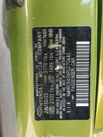 2023 HYUNDAI VENUE SEL KMHRC8A3XPU270440