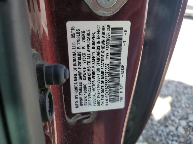 2015 HONDA CIVIC LX - 19XFB2F55FE070337