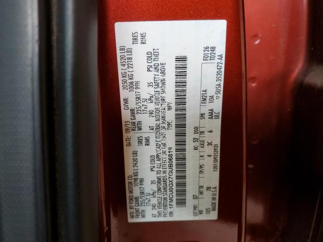 2016 FORD ESCAPE SE - 1FMCU0GX7GUB06819