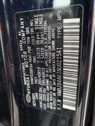 2022 HYUNDAI NEXO LIMIT KM8J84A61NU021541