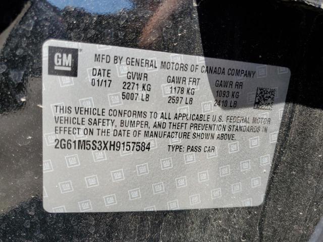 2017 CADILLAC XTS LUXURY 2G61M5S3XH9157584