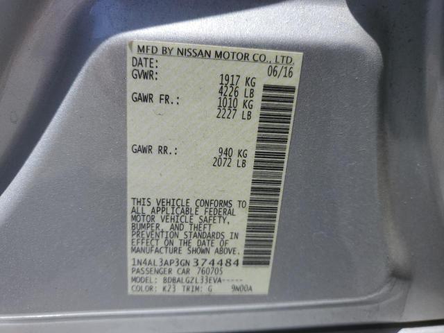 2016 NISSAN ALTIMA 2.5 - 1N4AL3AP3GN374484