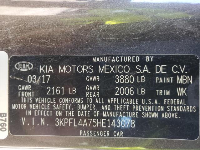 2017 KIA FORTE LX - 3KPFL4A75HE143078