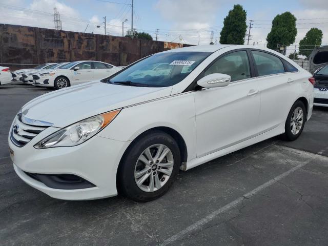 HYUNDAI SONATA GLS 2014 white  gas 5NPEB4AC1EH932931 photo #1