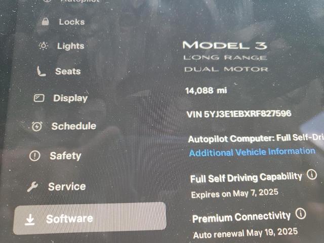 2024 TESLA MODEL 3 - 5YJ3E1EBXRF827596