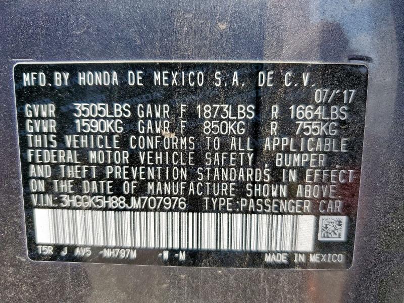 2018 HONDA FIT EX - 3HGGK5H88JM707976