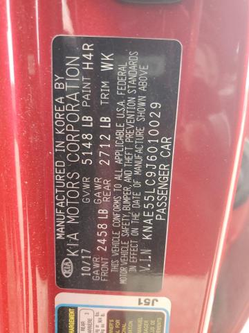 2018 KIA STINGER GT KNAE55LC9J6010029