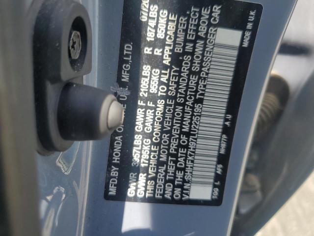 2020 HONDA CIVIC SPOR - SHHFK7H97LU225195