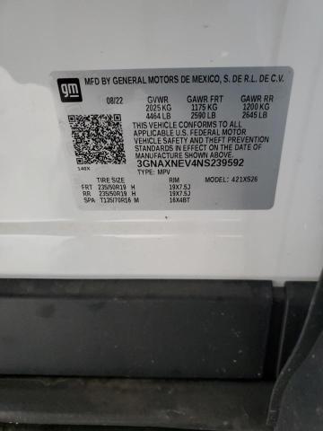 2022 CHEVROLET EQUINOX PR - 3GNAXNEV4NS239592