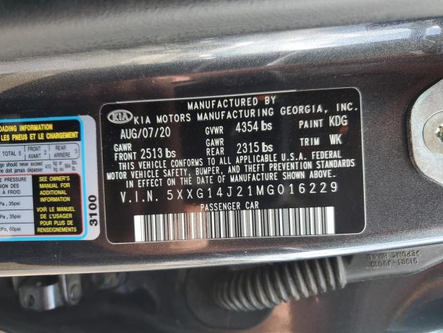 2021 KIA K5 LXS 5XXG14J21MG016229