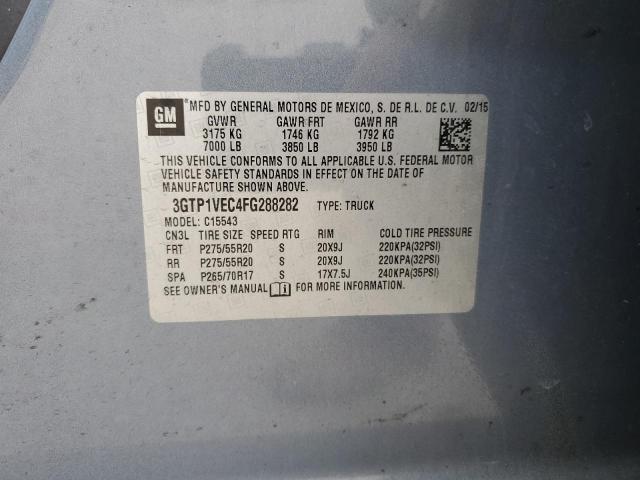2015 GMC SIERRA C15 - 3GTP1VEC4FG288282