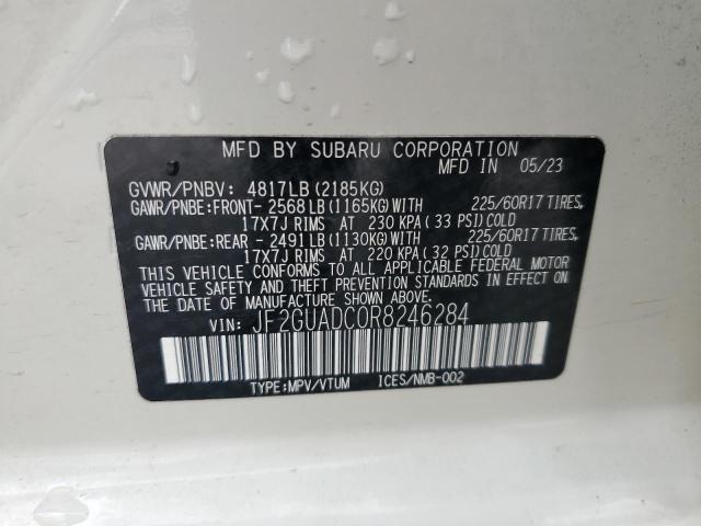2024 SUBARU CROSSTREK - JF2GUADC0R8246284