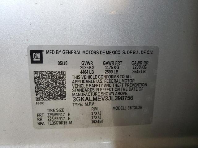 2018 GMC TERRAIN SL - 3GKALMEV3JL398756