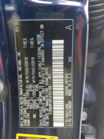 2015 TOYOTA HIGHLANDER - 5TDDKRFH5FS124168