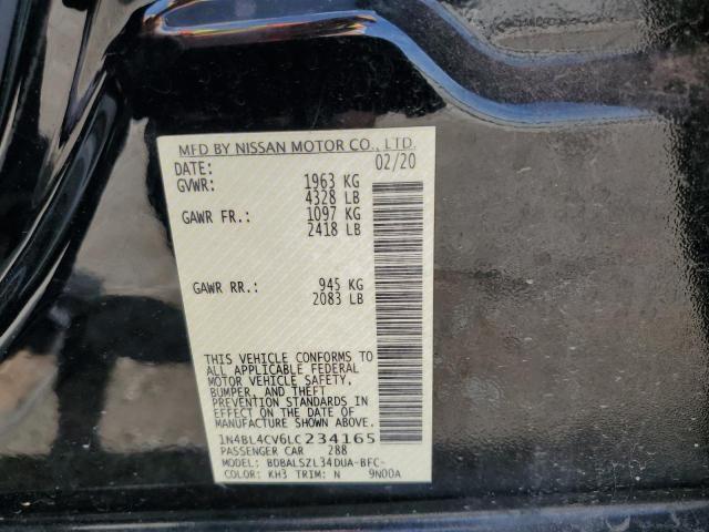 2020 NISSAN ALTIMA SR - 1N4BL4CV6LC234165
