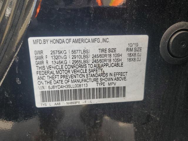 2020 ACURA MDX 5J8YD4H35LL008113