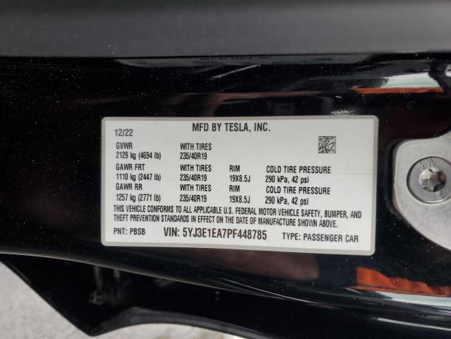 2023 TESLA MODEL 3 5YJ3E1EA7PF448785