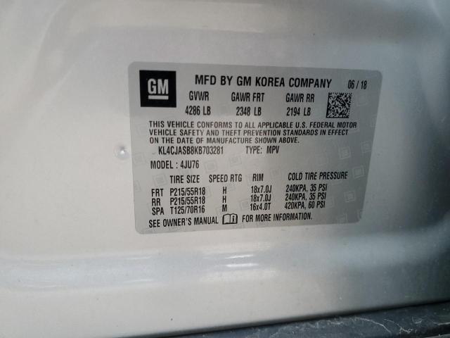 2019 BUICK ENCORE PRE - KL4CJASB8KB703281