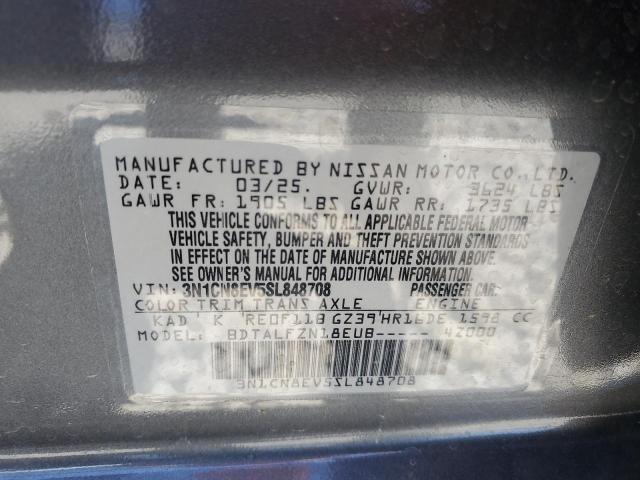 2025 NISSAN VERSA SV - 3N1CN8EV5SL848708