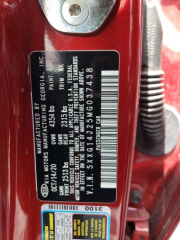 2021 KIA K5 LXS 5XXG14J25MG037438
