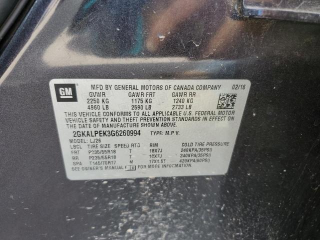 2016 GMC TERRAIN SL - 2GKALPEK3G6260994
