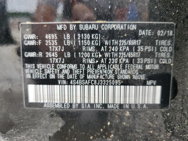 2018 SUBARU OUTBACK 2. - 4S4BSAFC8J3325095