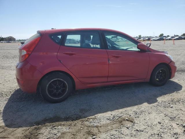 HYUNDAI ACCENT SE 2017 red hatchbac gas KMHCT5AE9HU342235 photo #4