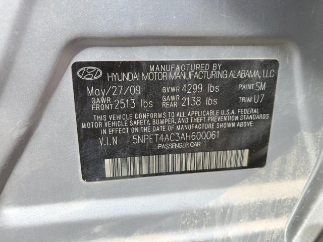 2010 HYUNDAI SONATA GLS - 5NPET4AC3AH600061