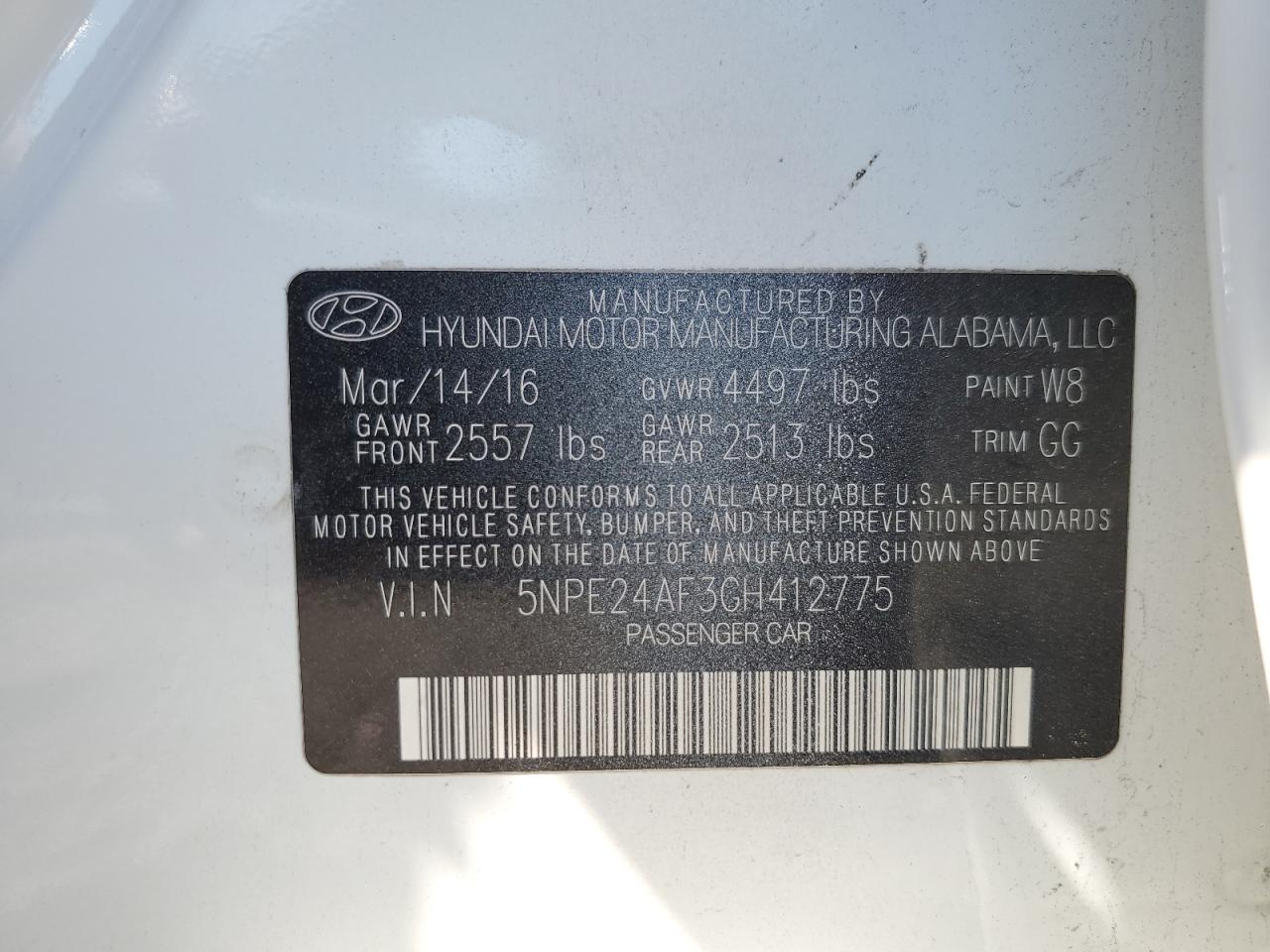 Hyundai Sonata se 2016