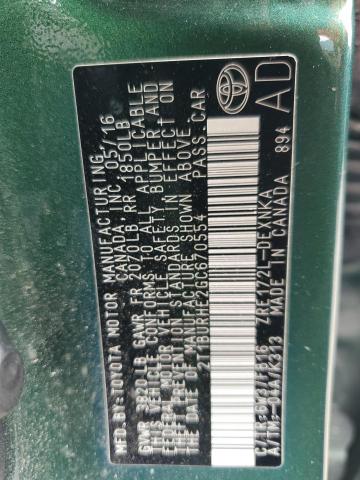 2016 TOYOTA COROLLA L - 2T1BURHE2GC670554