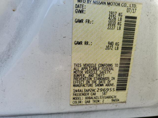 2017 NISSAN ALTIMA 2.5 - 1N4AL3AP2HC296955