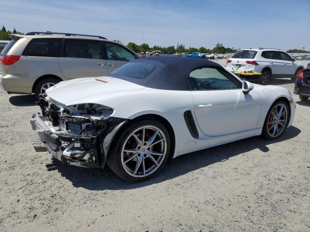 PORSCHE BOXSTER S 2017 white  gas WP0CB2A84HS241258 photo #4