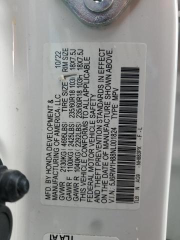 2022 HONDA CR-V EXL - 5J6RW1H88NL001824