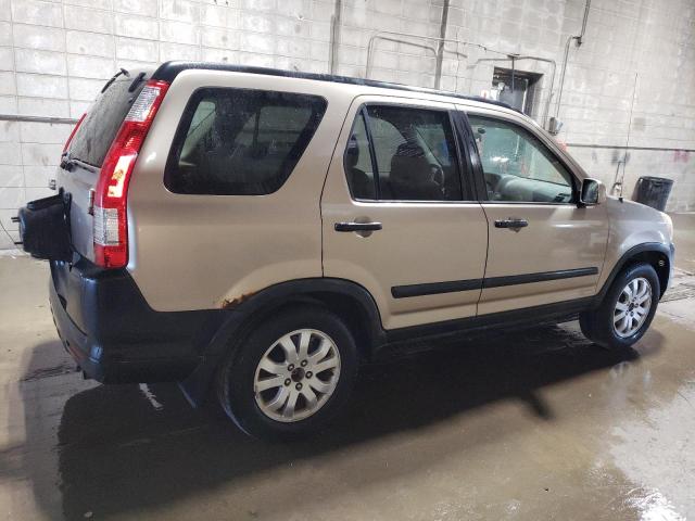 HONDA CR-V EX 2006 beige  gas JHLRD788X6C005330 photo #4