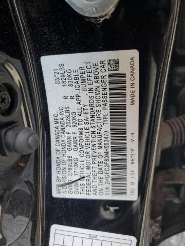 2021 HONDA CIVIC SPOR - 2HGFC2F89MH553470