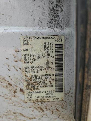 2019 NISSAN FRONTIER S - 1N6DD0EV6KN737457