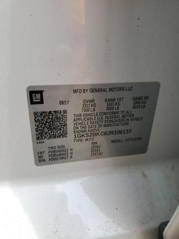 2018 GMC YUKON SLT 1GKS2BKC0JR106133