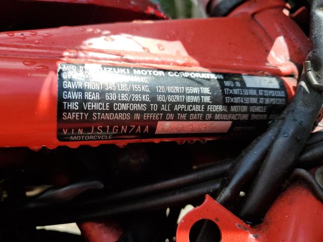 2000 SUZUKI GSF600 S JS1GN7AA5Y2100671