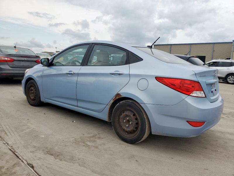 HYUNDAI ACCENT GLS 2012 blue sedan 4d gas KMHCT4AE8CU218234 photo #3