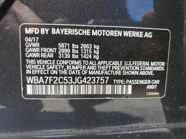 2018 BMW 750 XI - WBA7F2C53JG423757